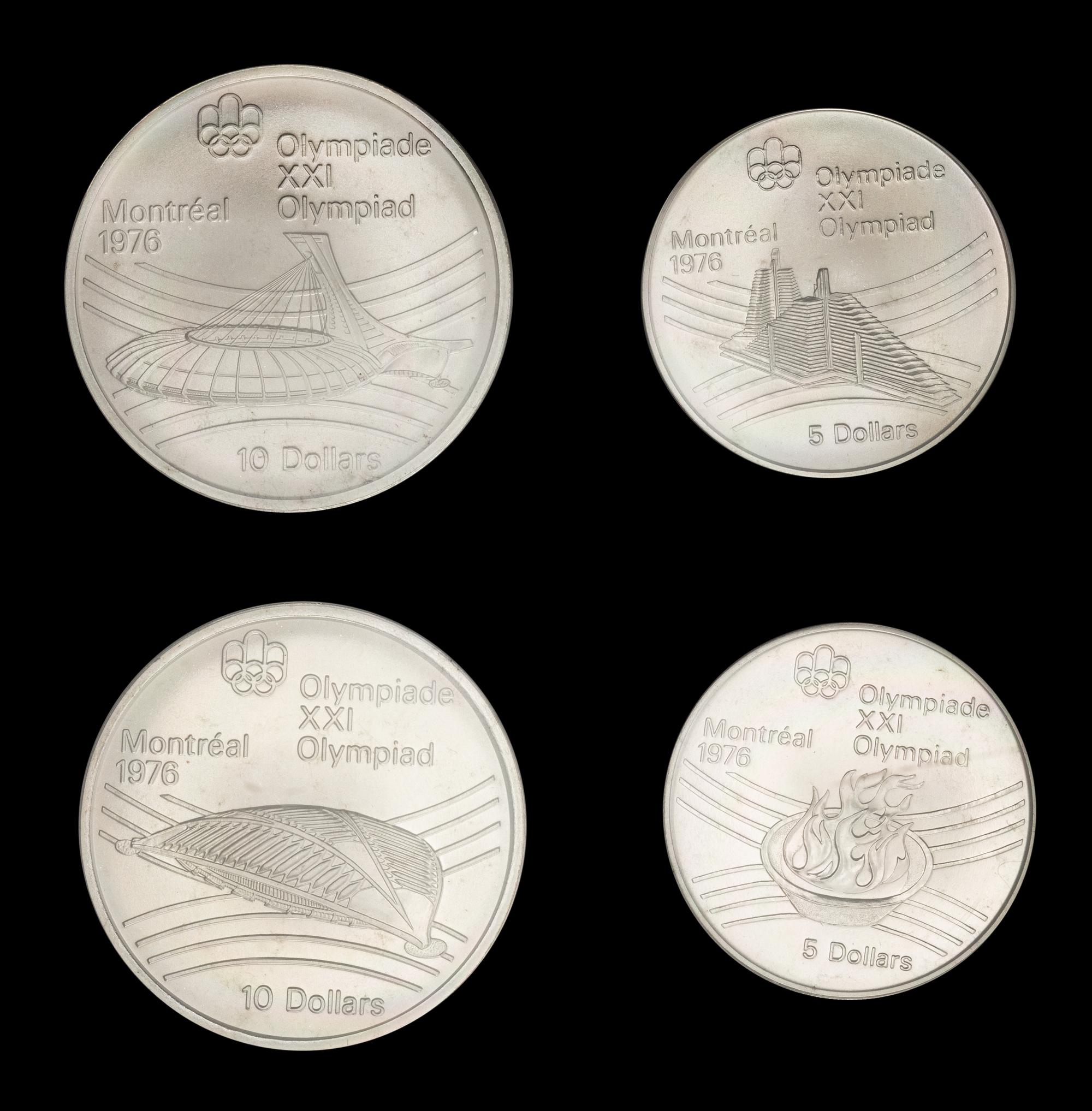 A Royal Canadian Mint 1976 Montreal Winter Olympiad Commemorative 4 Coin Set