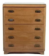 An American Modern Five Drawer Chest Height 46 1/2 x 38 1/4 x depth 20 inches. — 20TH CENTURY
