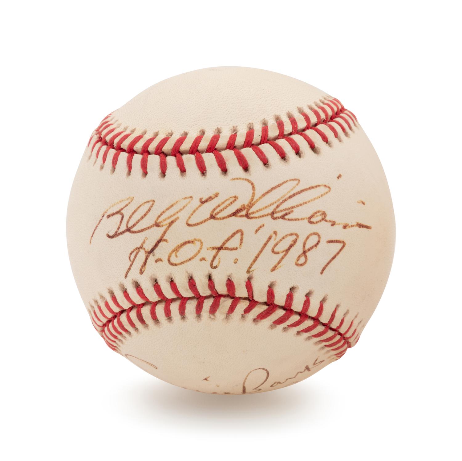 A Group of Four Chicago Cubs Signed Baseballs Including Ernie Banks, Fergie Jenkins, Sammy Sosa and Billy Williams