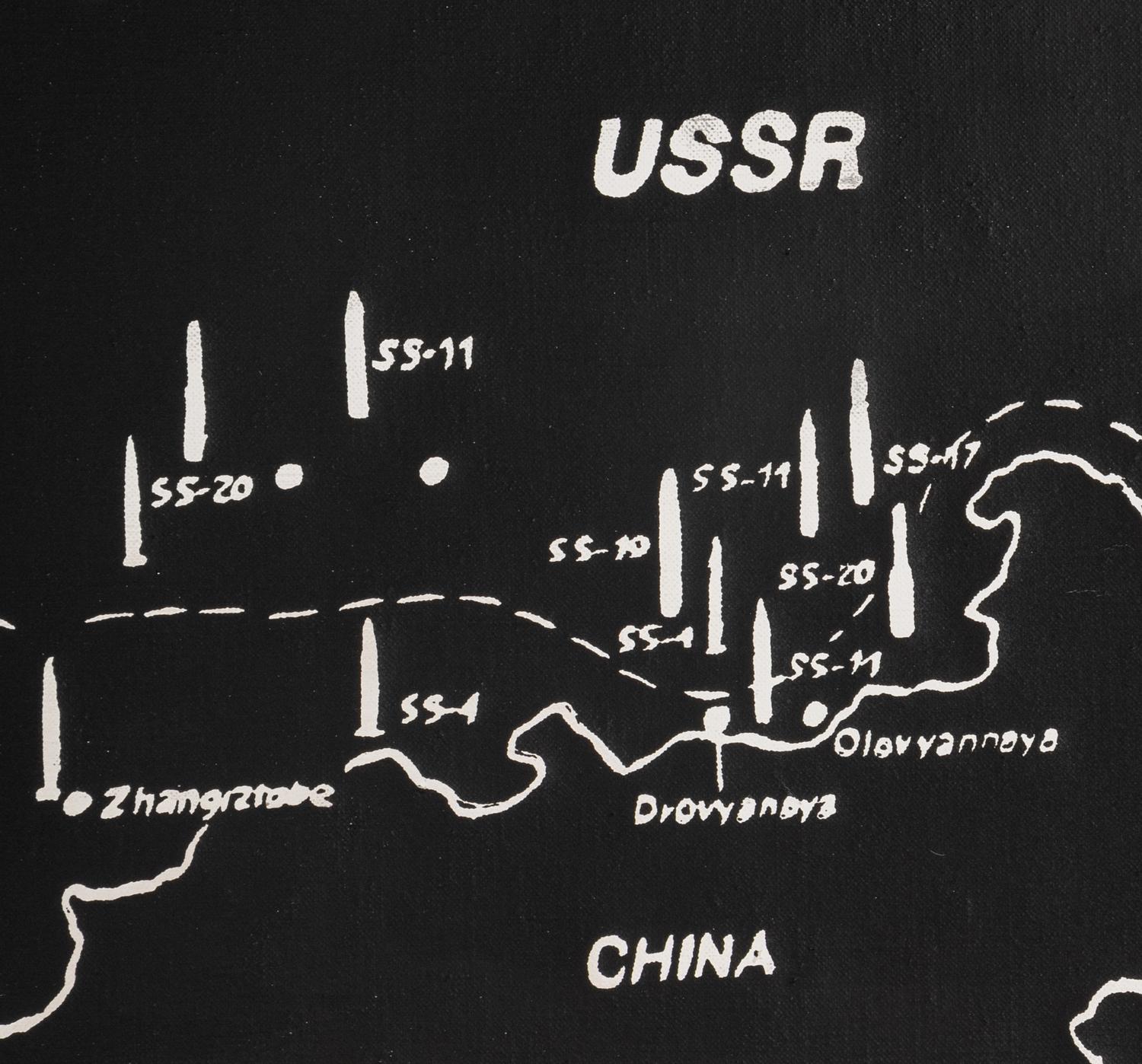 Map of Eastern U.S.S.R. Missile Bases (Negative) , 1985-86