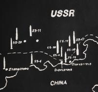 Map of Eastern U.S.S.R. Missile Bases (Negative) , 1985-86