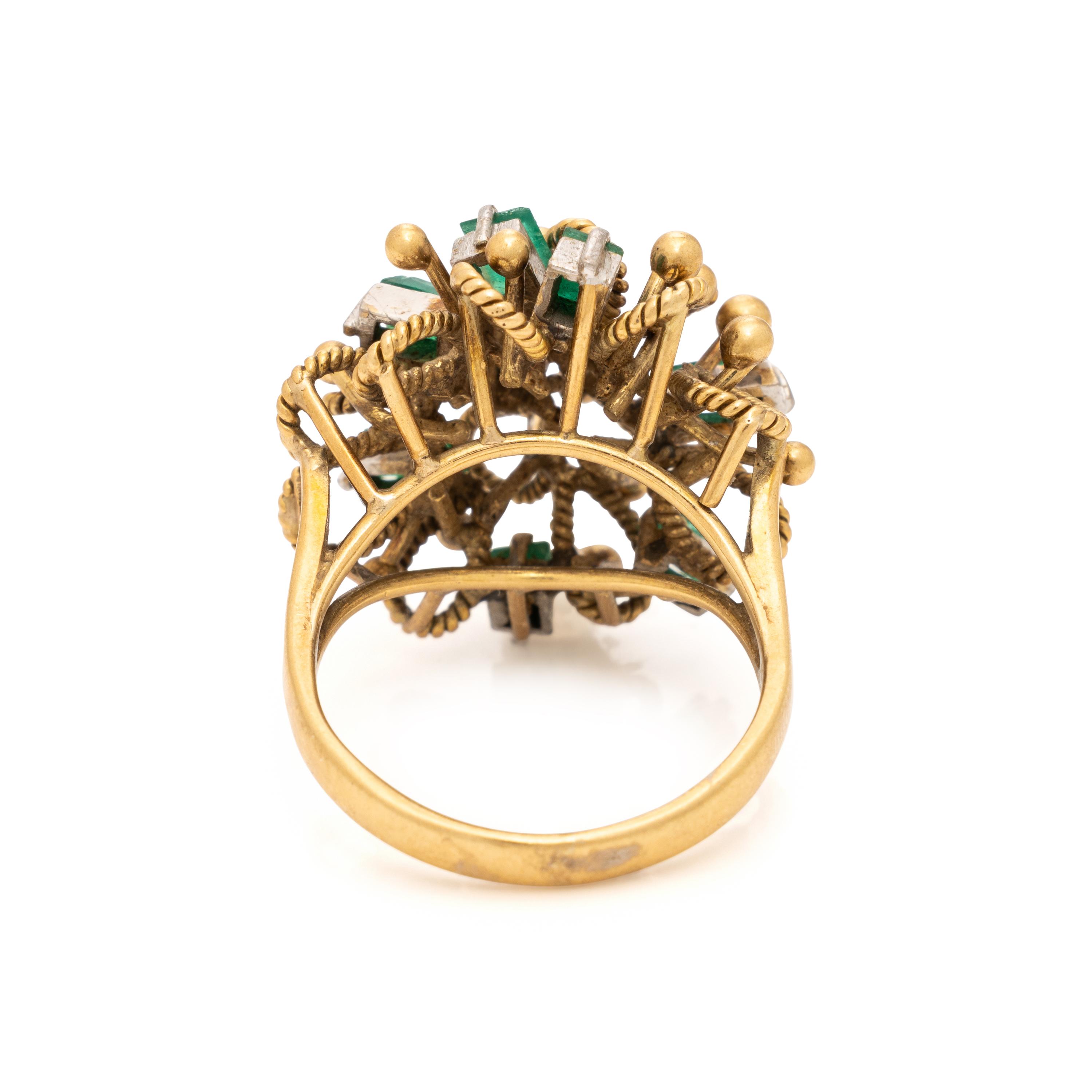 Yellow Gold and Emerald Ring