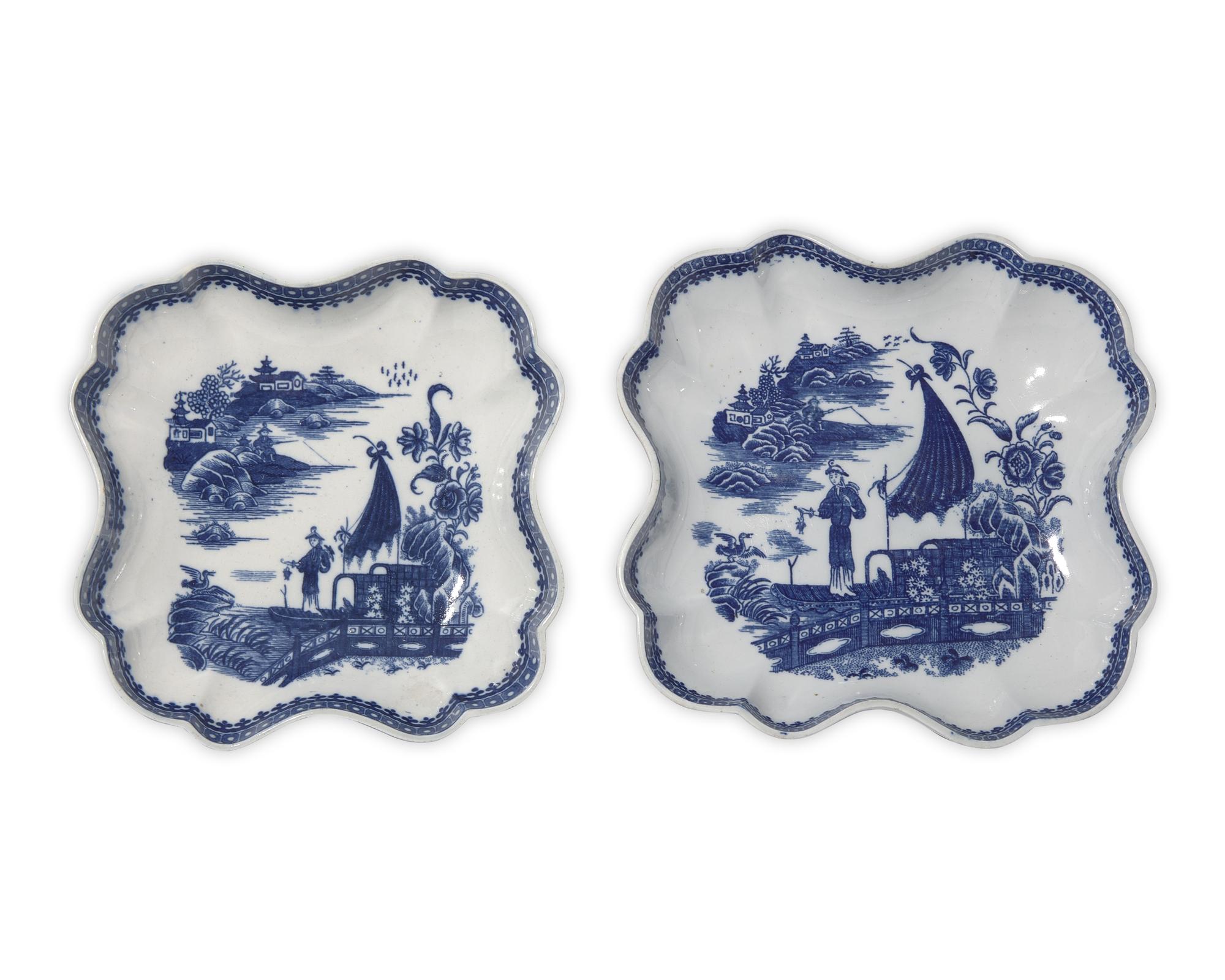 An Assembled Group of English Soft-Paste Porcelain Table Articles