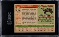 A 1955 Topps Harmon Killebrew Rookie Baseball Card No. 124 (SGC 6.5 EX/NM+)