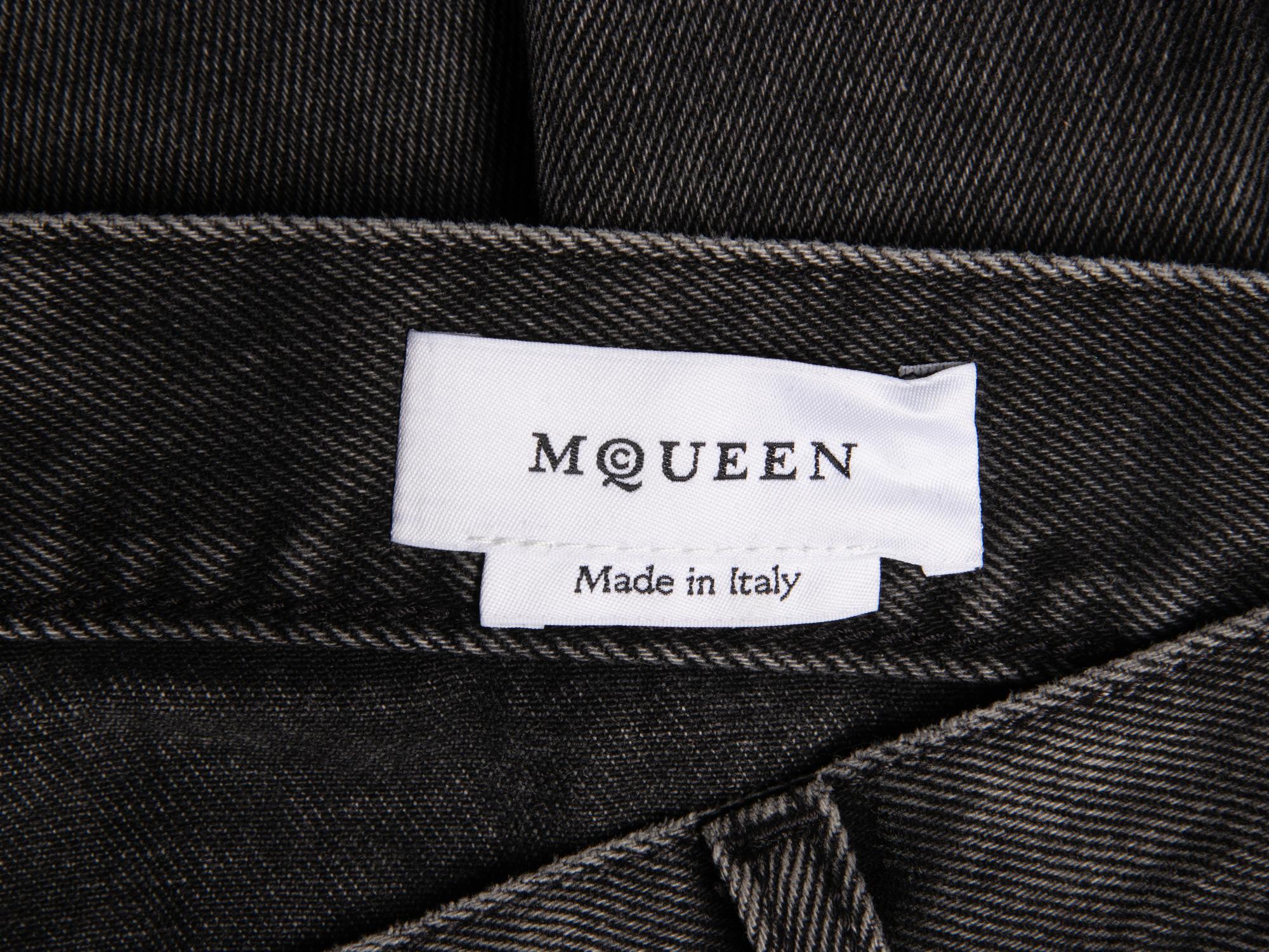 McQueen, Grey Denim Bondage Jeans, 2024
