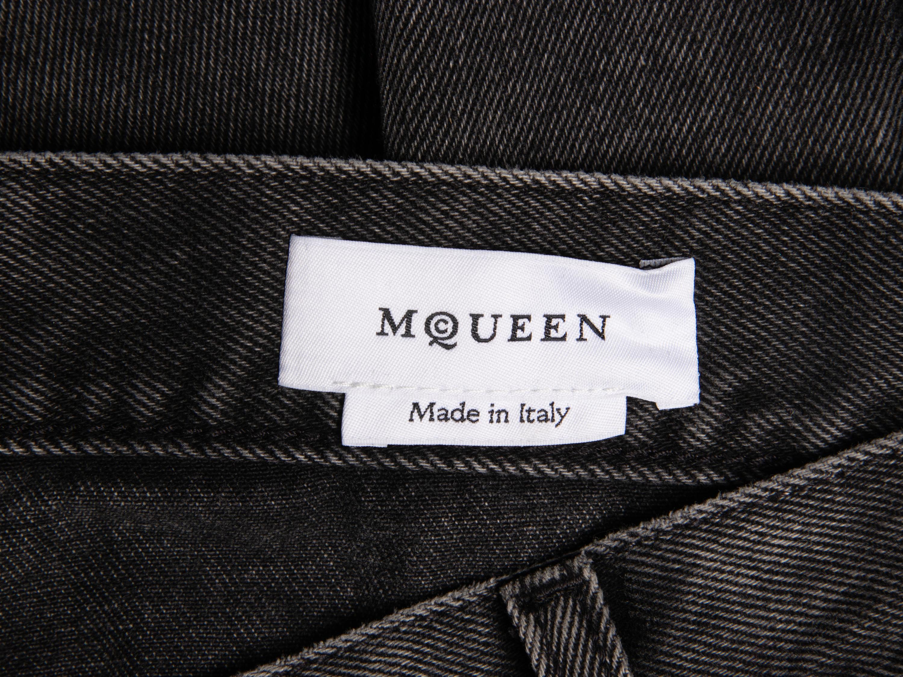 McQueen, Grey Denim Bondage Jeans, 2024