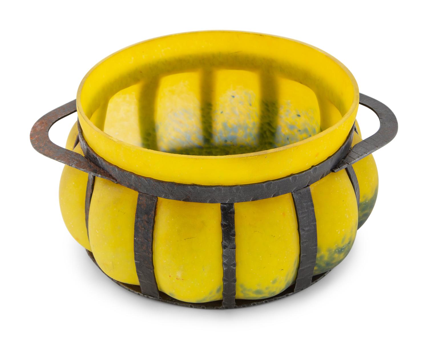An Art Glass Bowl in the Manner of Charles Schneider