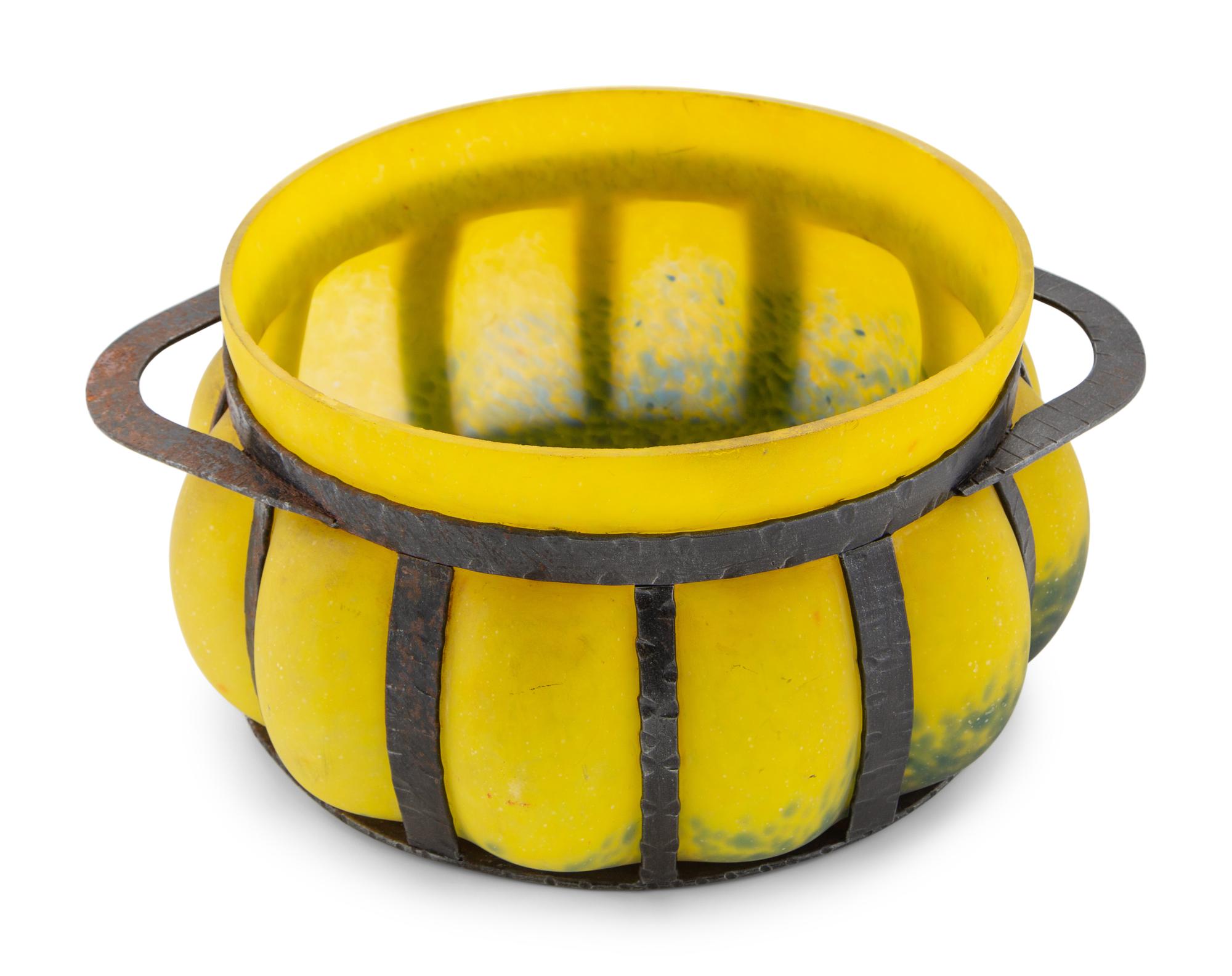 An Art Glass Bowl in the Manner of Charles Schneider