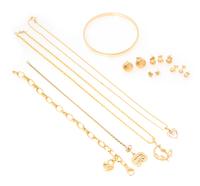 A Collection of Yellow Gold Jewelry, 24.00 dwts.