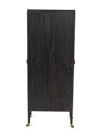 A Small Regency Ebonized and Gilt Decorated Waterfall Bookcase — 19TH CENTURY