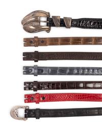 Collection of Seven Kieselstein Cord Belts and One Buckle