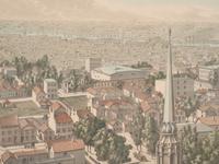 A group of 4 aquatint prints of Chicago by A. Ackermann and Son, Inc., comprising: