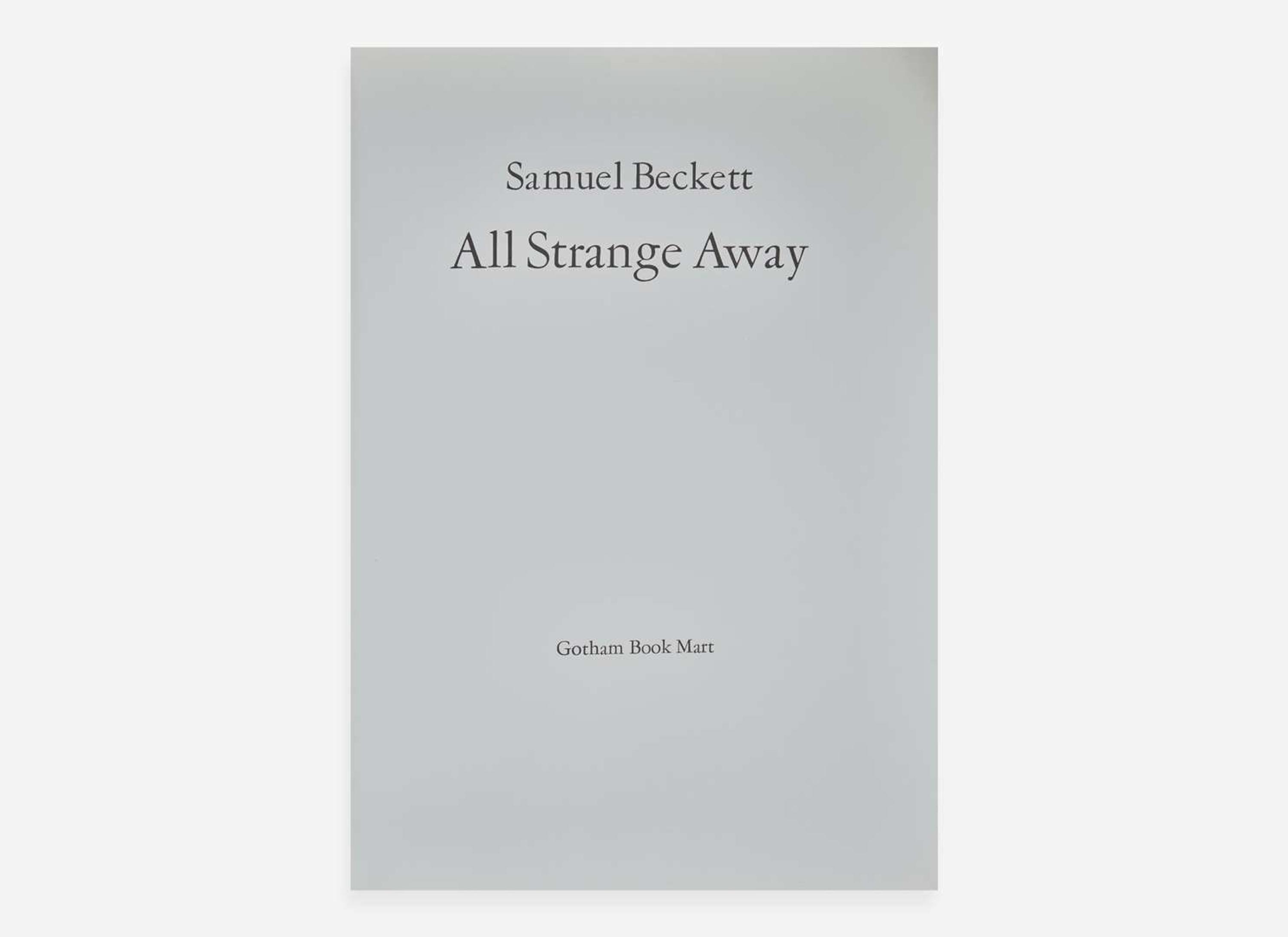 [Children's & Illustrated] [Gorey, Edward] Beckett, Samuel: All Strange Away