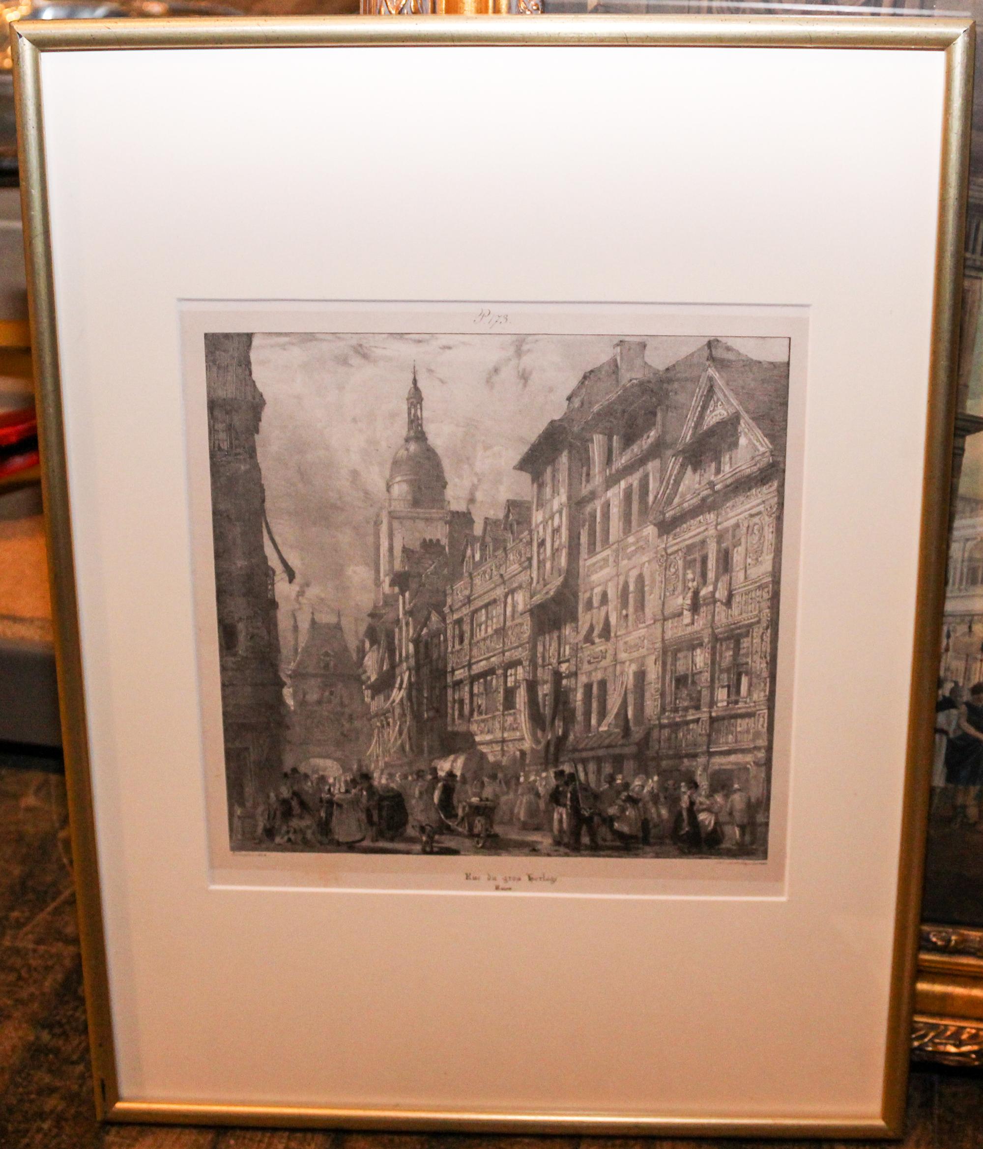Richard Parkes Bonington, (British, 1801-1828), Rue du Gros Horlage (Curtis 16/11)