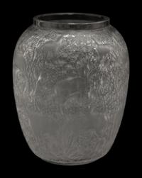 A Lalique Biches Vase