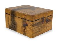 A Japanese Gilt and Polychrome Lacquer Box