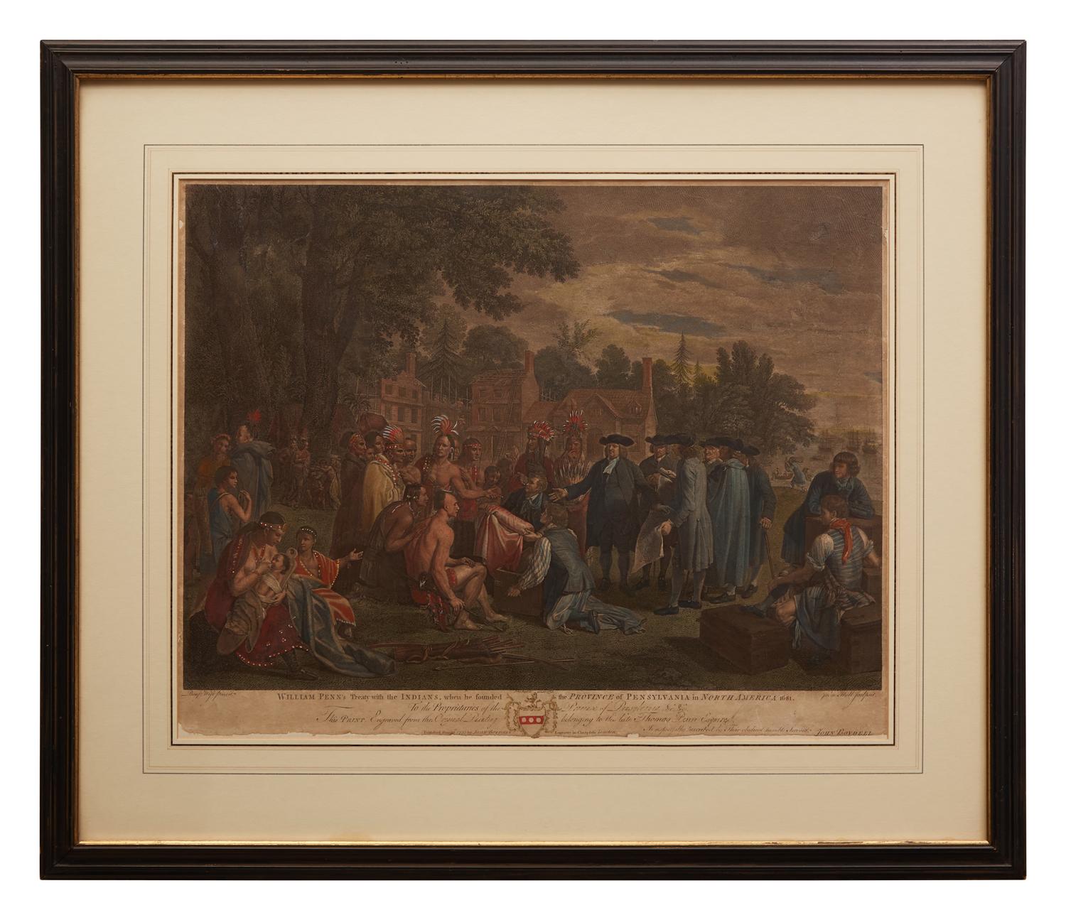 [Philadelphia] William Penn's Treaty with the Indians, when he founded the Province of Pensylvania in North America 1681