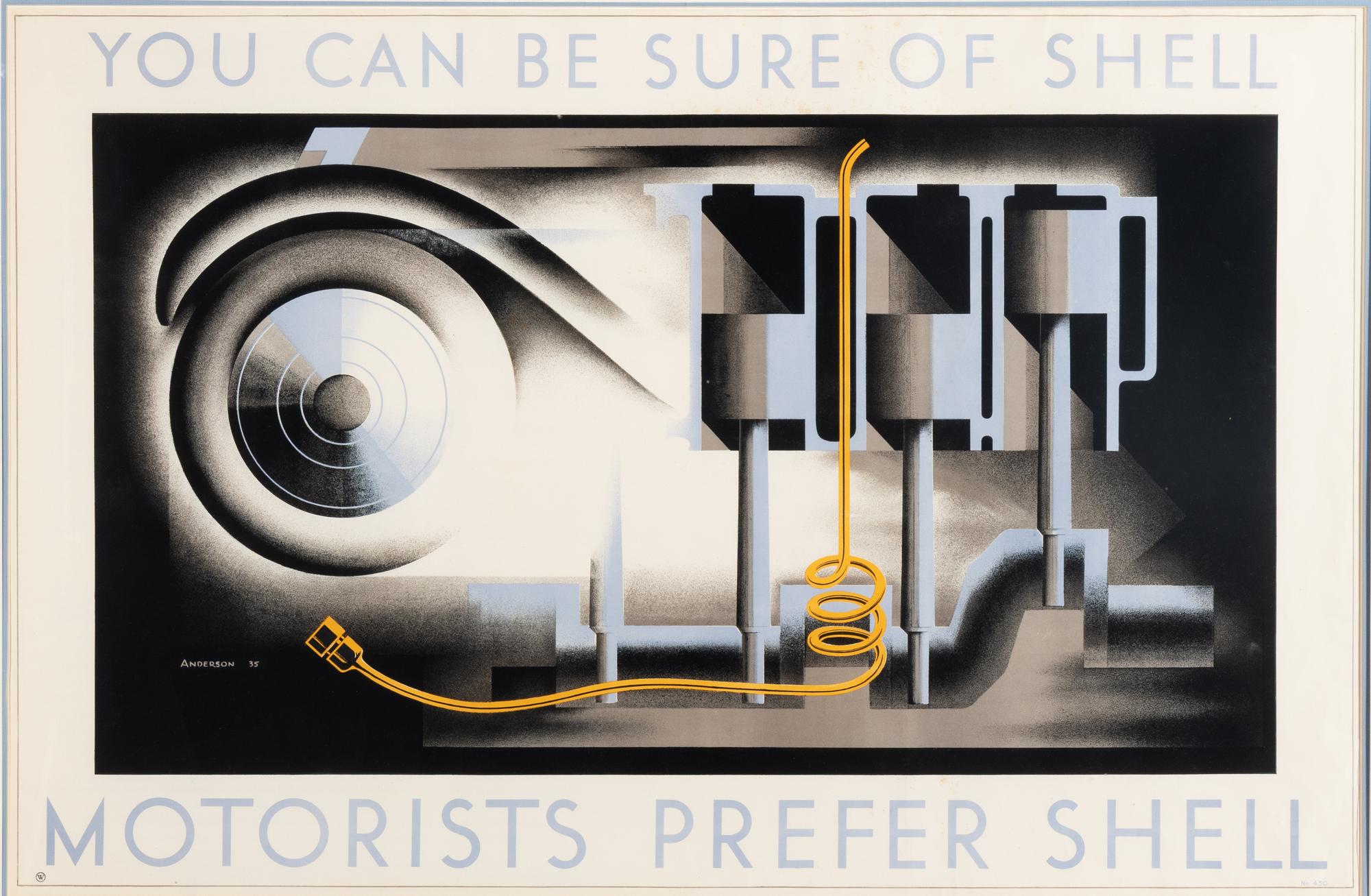 John Stewart Anderson (British, 1906-1981) — You Can Be Sure of Shell / Motorists Prefer Shell, 1935
