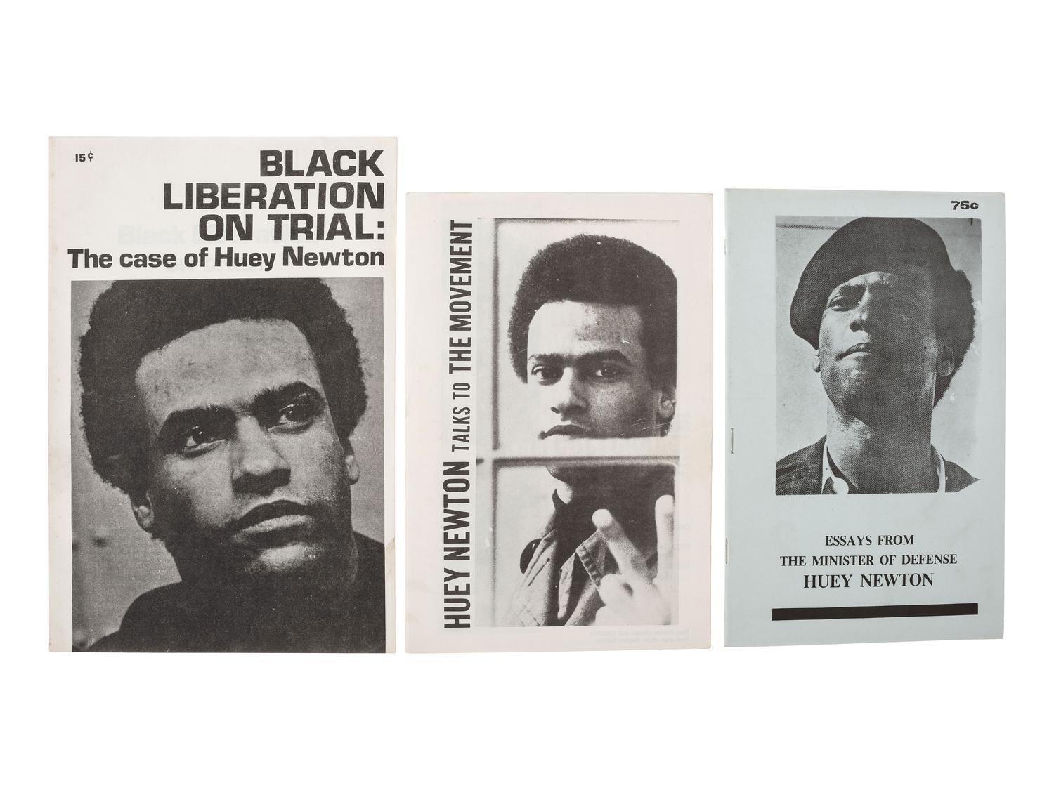[AFRICAN AMERICANA]. Pamphlets related to Huey Newton, Bobby Seale, and the Black Panther Party.