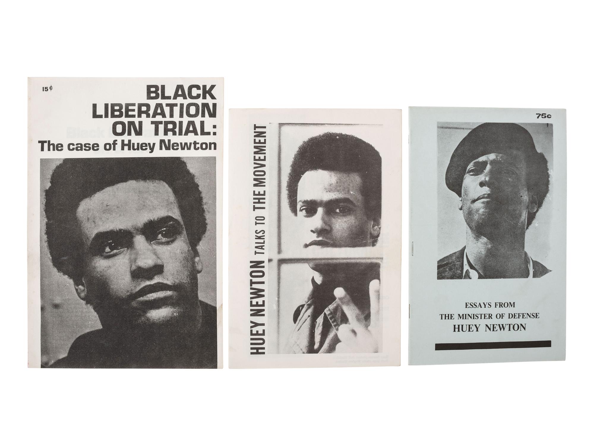 [AFRICAN AMERICANA]. Pamphlets related to Huey Newton, Bobby Seale, and the Black Panther Party.