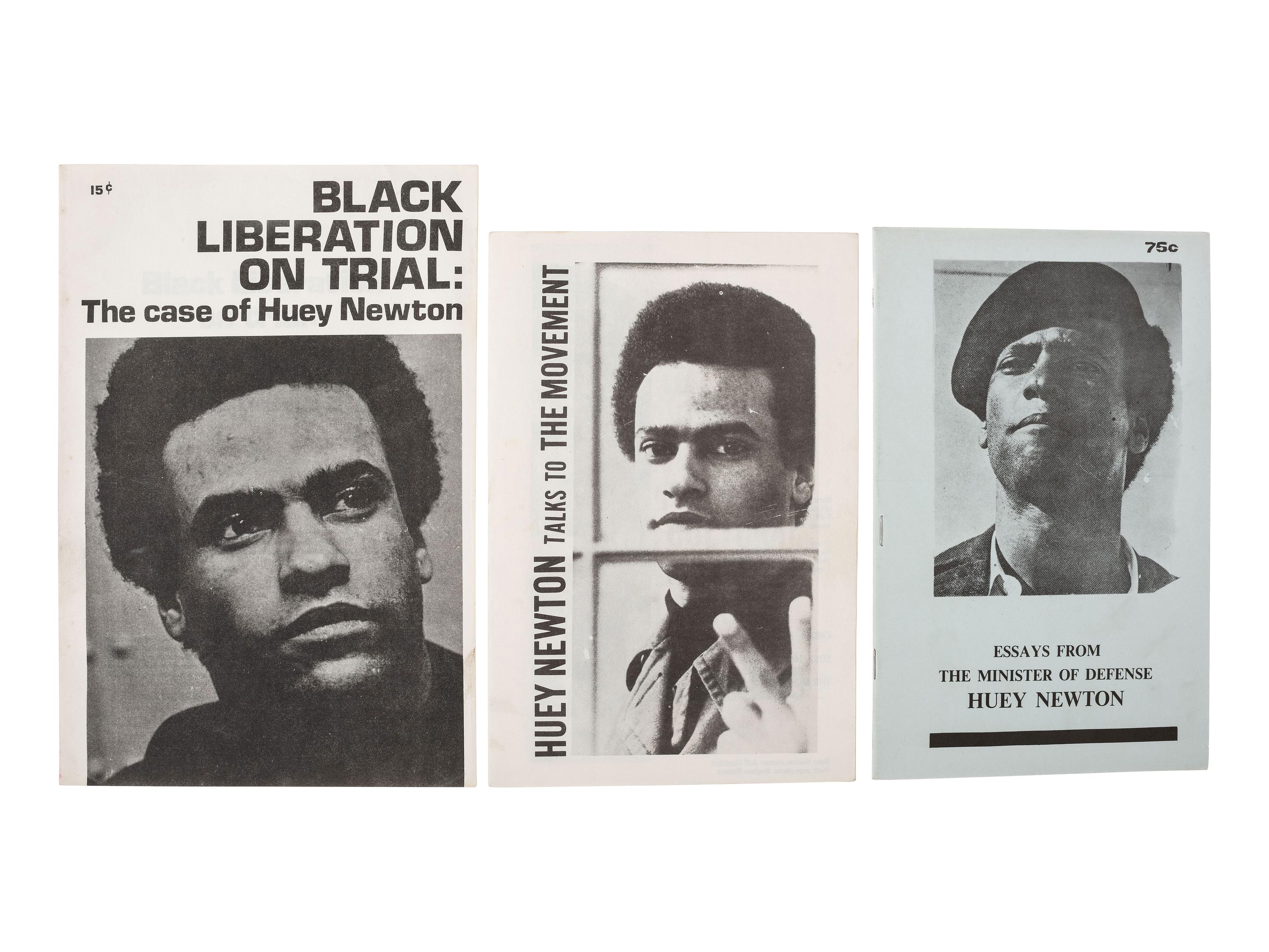 [AFRICAN AMERICANA]. Pamphlets related to Huey Newton, Bobby Seale, and the Black Panther Party.
