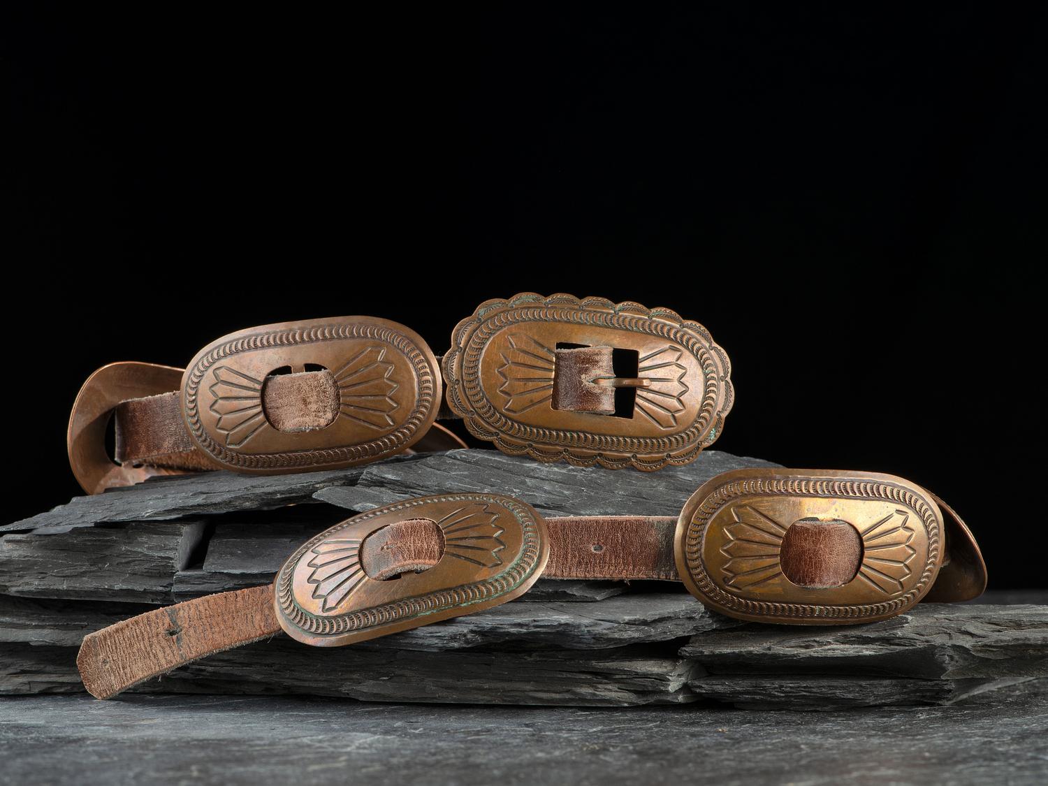 Navajo Copper Concha Belt, UITA21