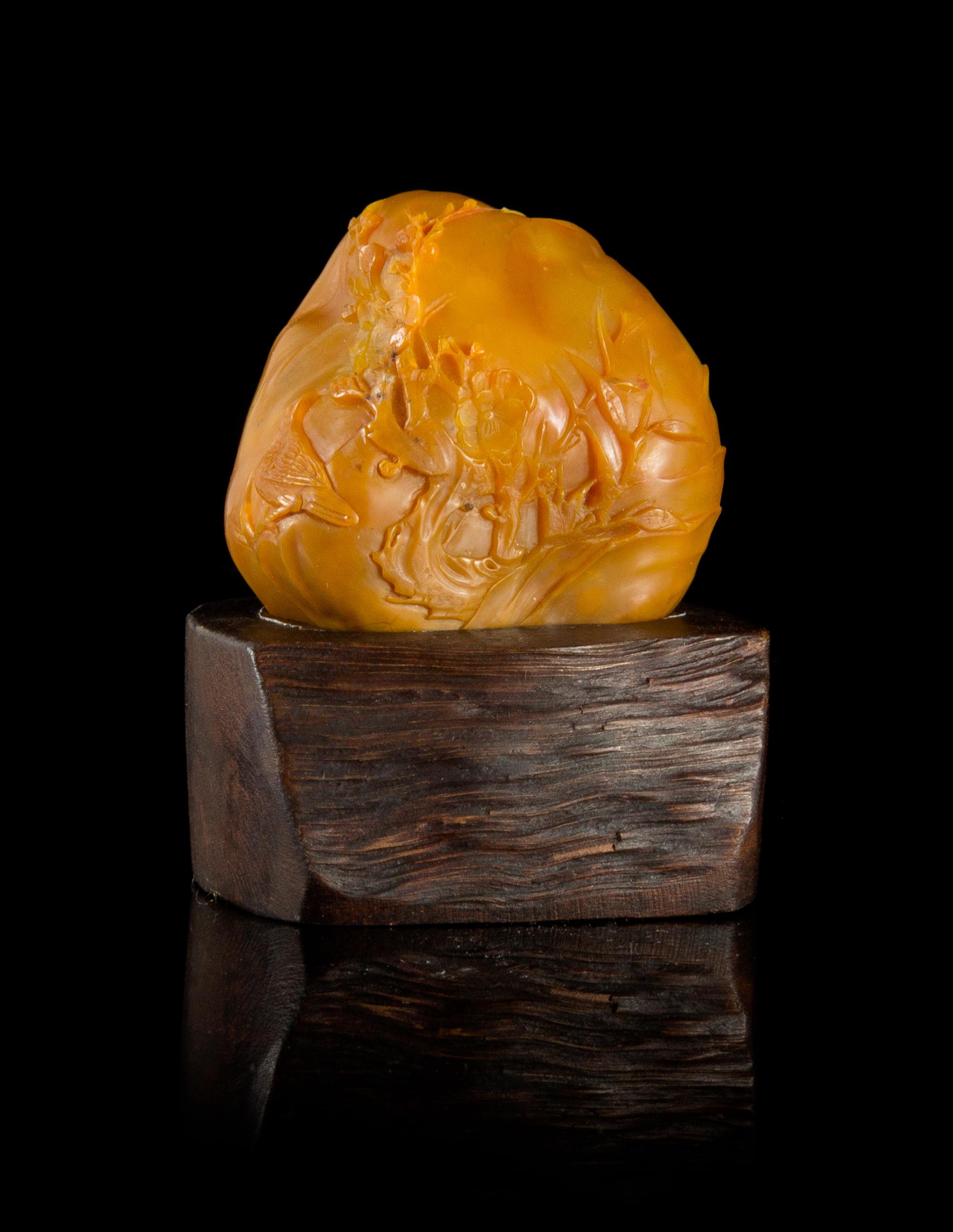 A Soapstone Carving Height 1 1/2 inches.