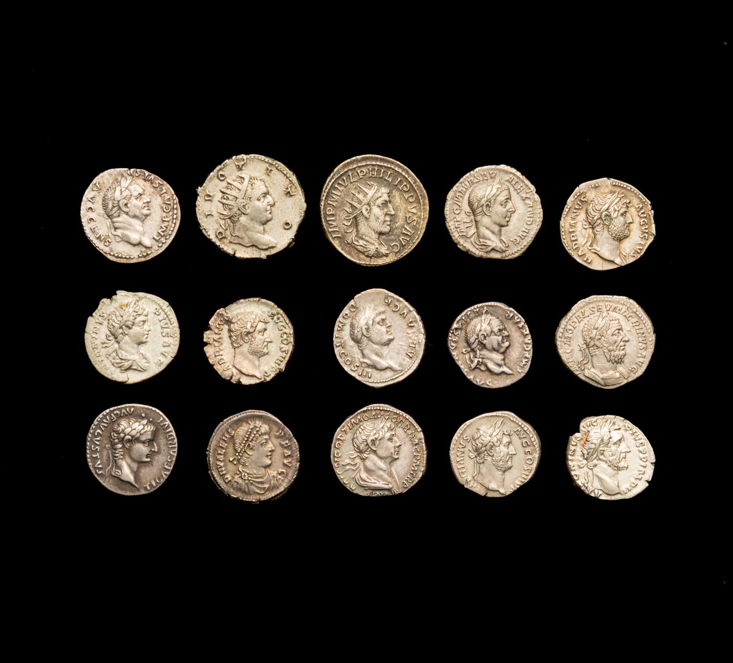 [ANCIENTS] ROMAN EMPIRE. A Collection of Fifteen Ar Denarii