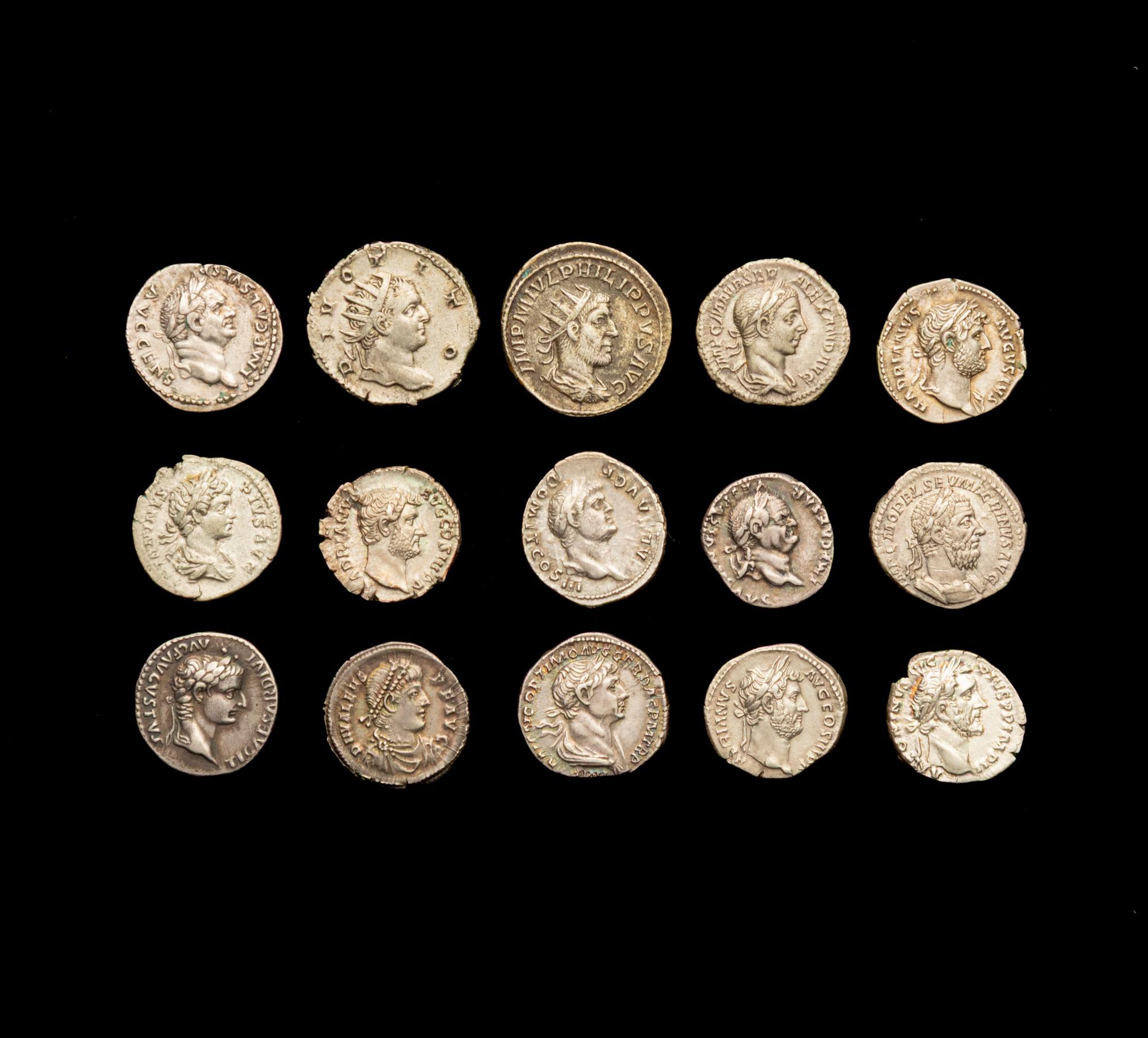 [ANCIENTS] ROMAN EMPIRE. A Collection of Fifteen Ar Denarii