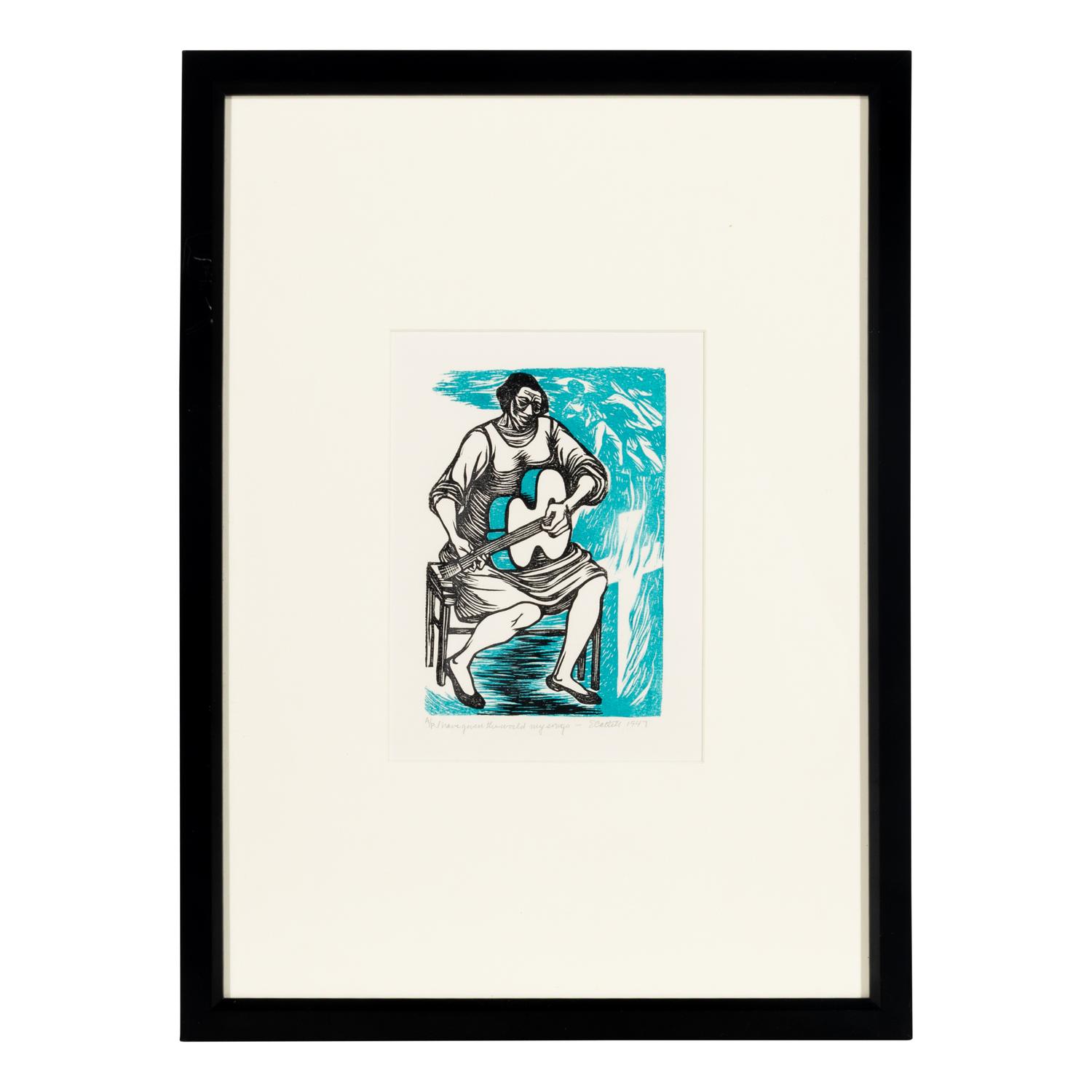 Elizabeth Catlett (American, 1915-2012) — I have given the world my songs , 1947, printed 1989