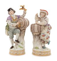 Two Meissen Porcelain Figures