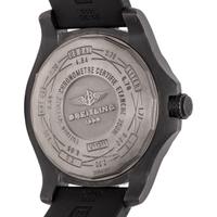 BREITLING, REF. V17311AT/BD74 STAINLESS STEEL AND BLACK DIAMOND 'AVENGER BLACKBIRD 44' DATE WATCH, BOX & PAPERS