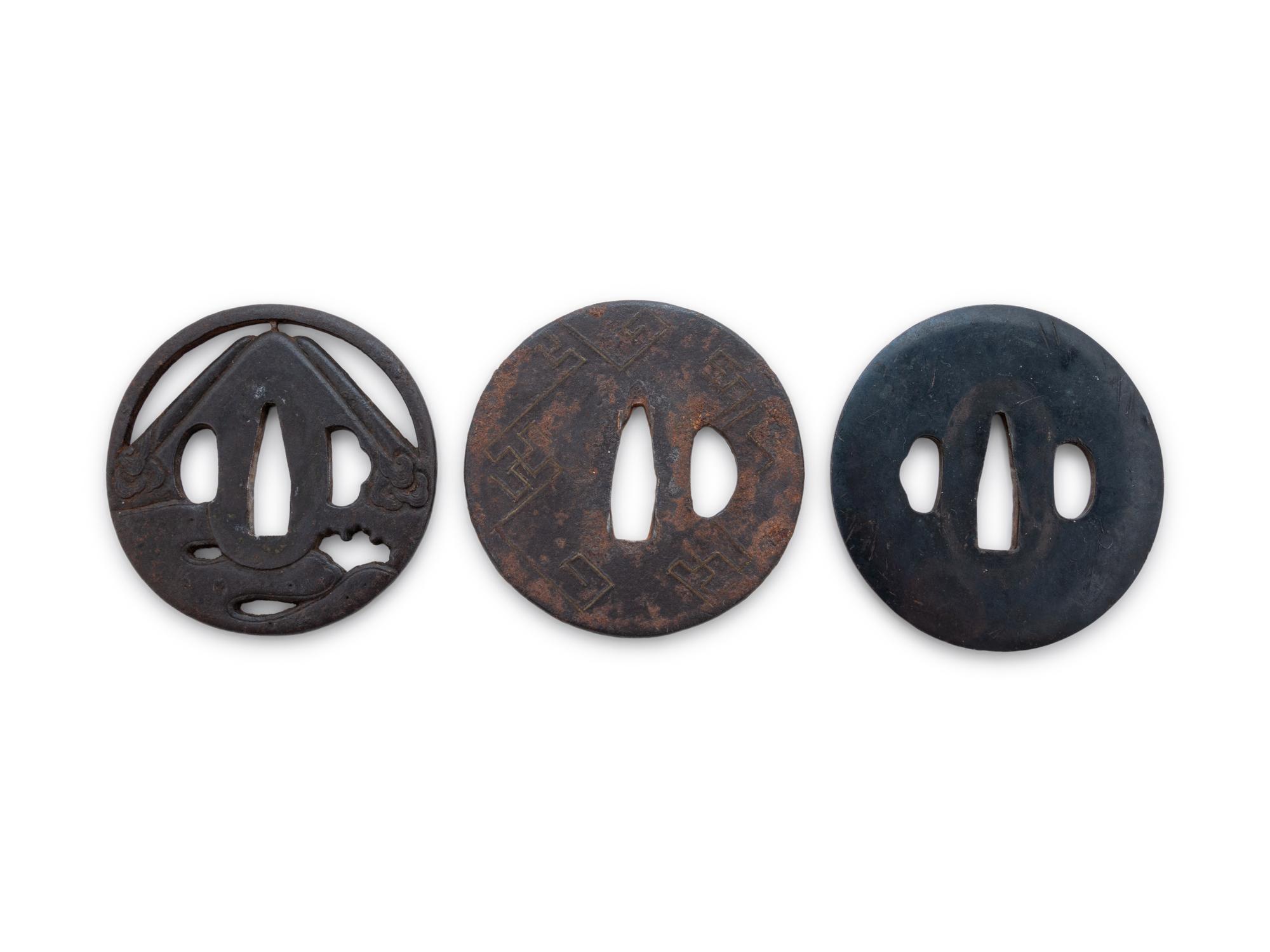 Nine Cast Iron Tsubas