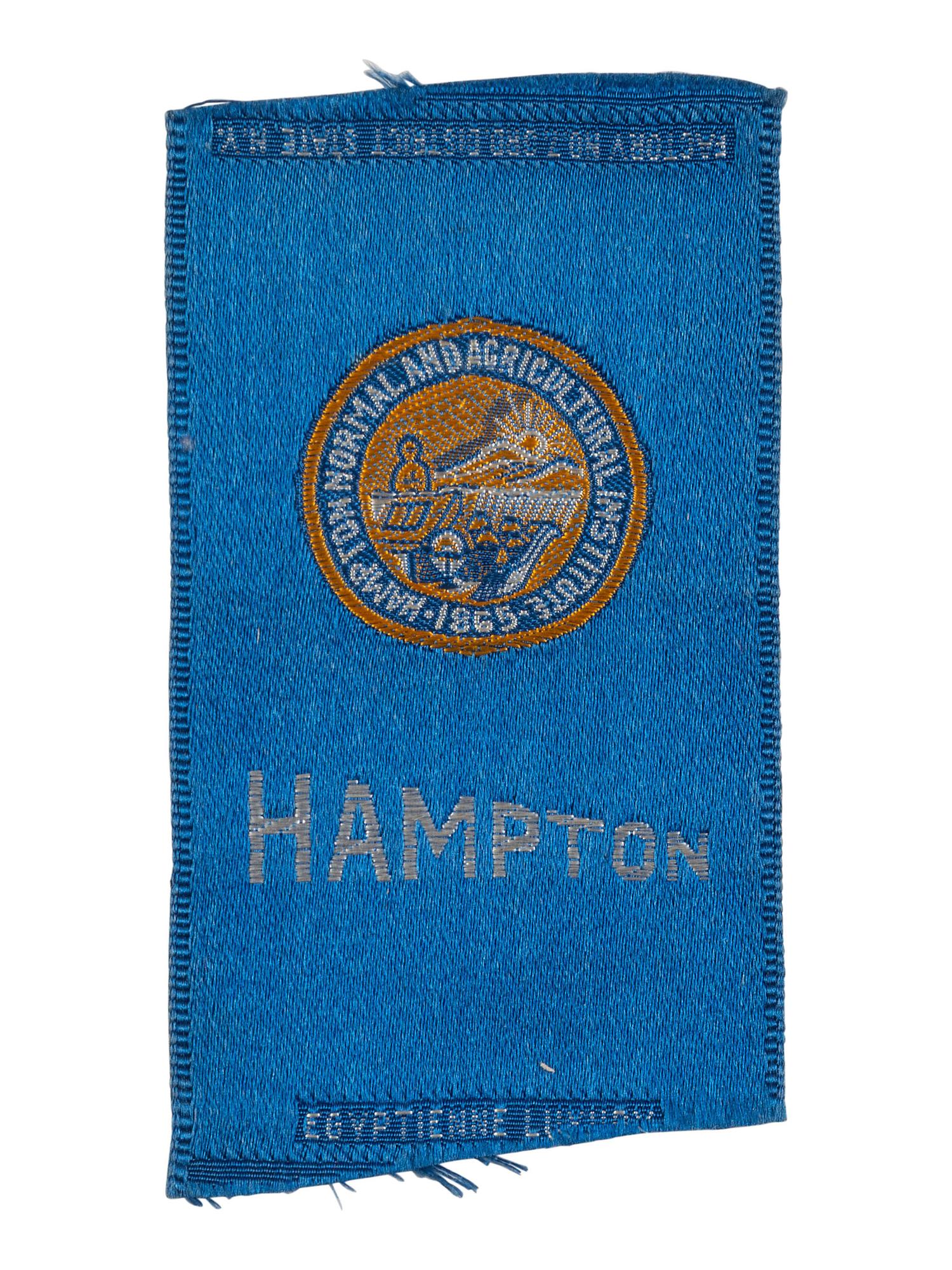 [EDUCATION]. A small collection of items related to Hampton Normal and Agricultural Institute in Virginia including a diploma signed by William H. TAFT.