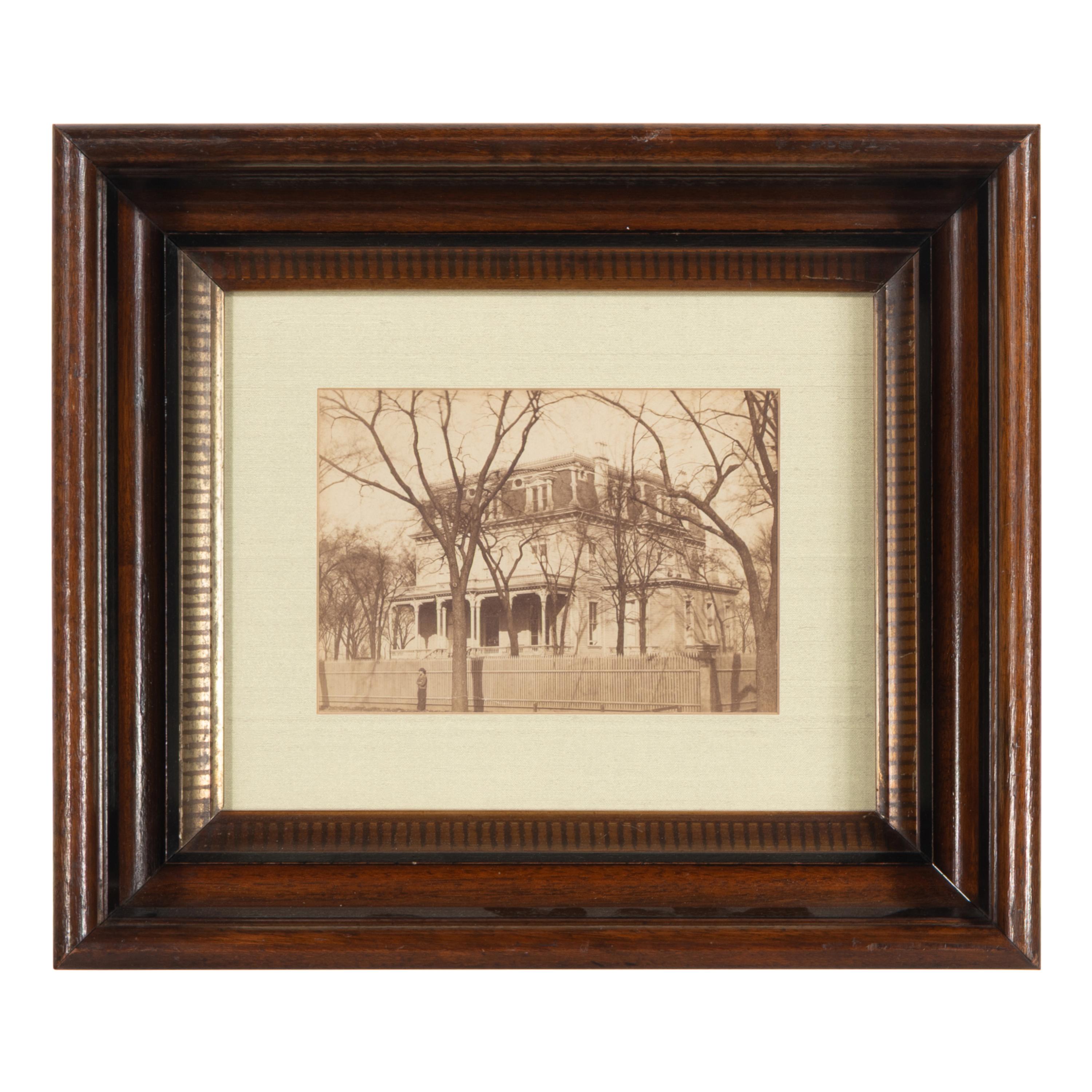 [Chicago Fire]. A group of 7 albumen prints taken before and after the 1871 Chicago Fire, comprising: