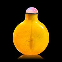 A Chinese Small Yellow Glass Snuff Bottle, 18th Century