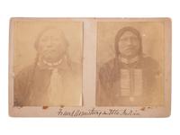 [NATIVE AMERICANS]. A group of 3 photographs of Ute and Pueblo Indians, comprising: