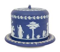 A Wedgwood Dark Blue Jasperware Cake Dome