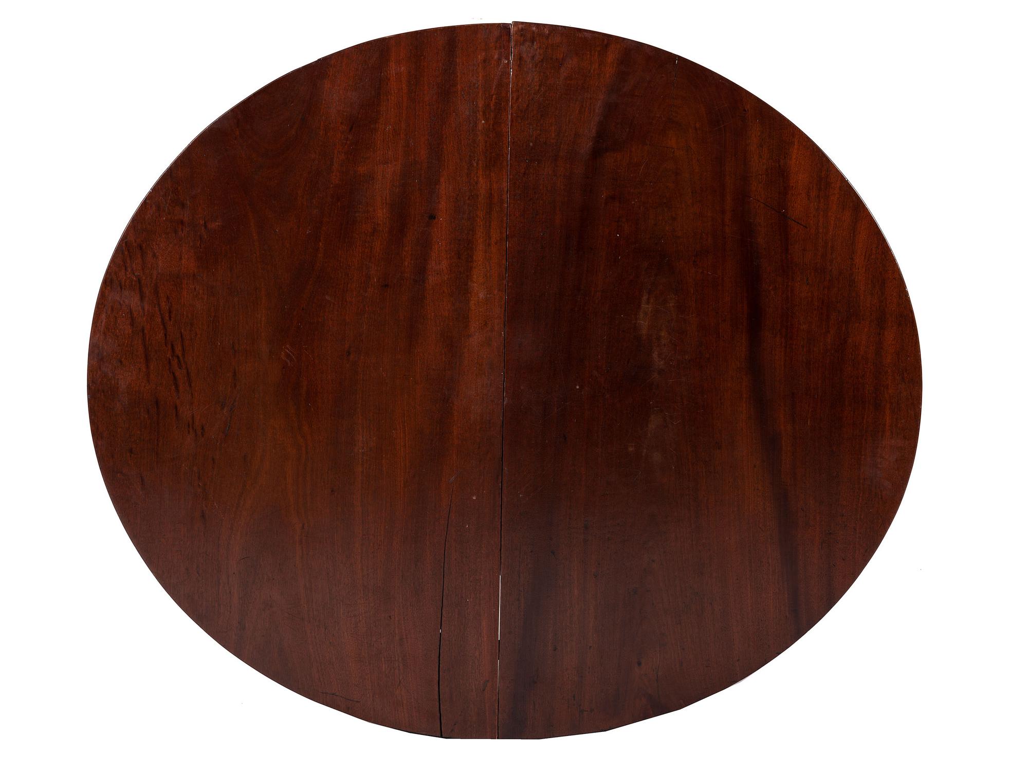 A Pair of Federal Mahogany Inlaid Console Tables
