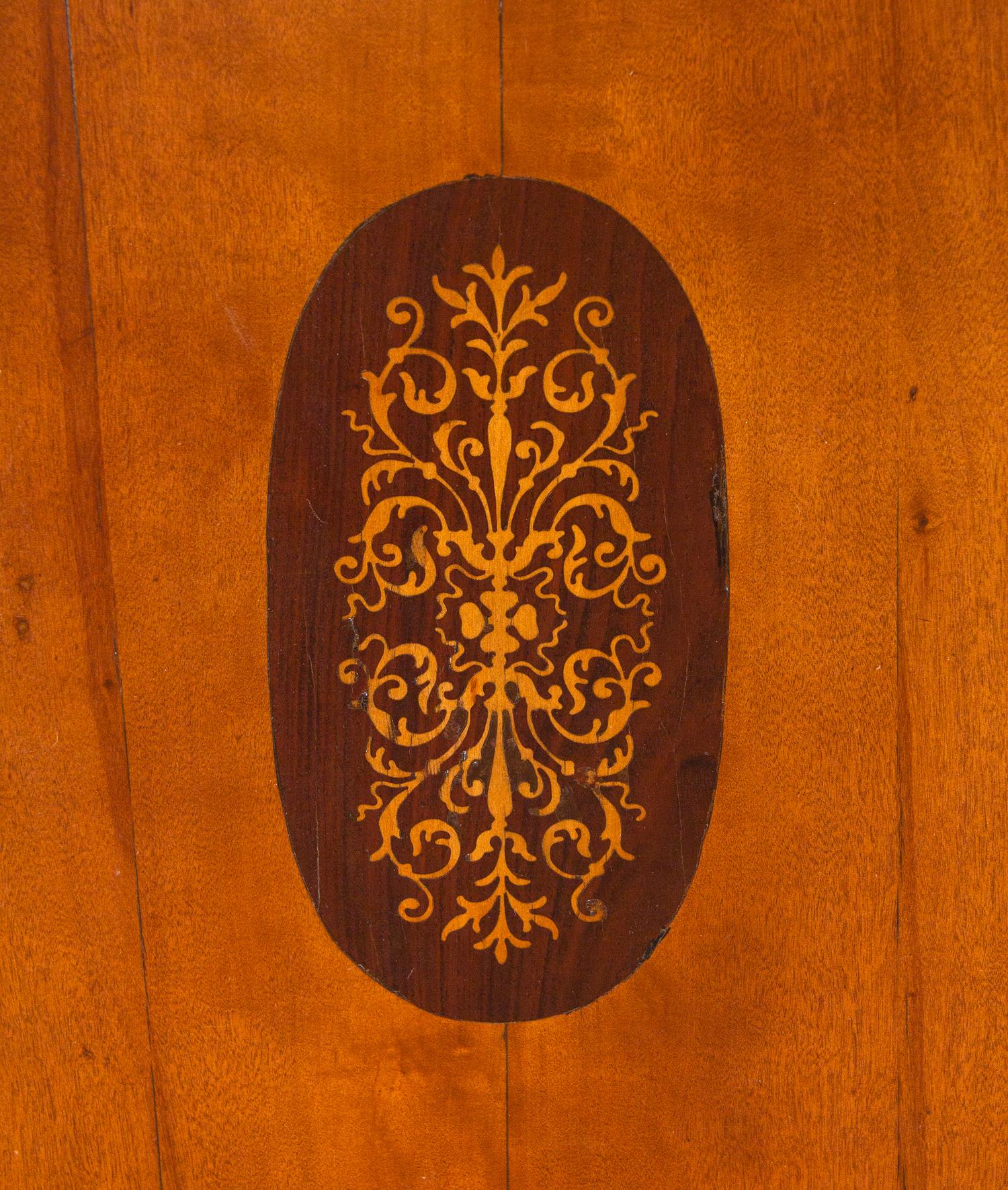 A Biedermeier Birch Commode
