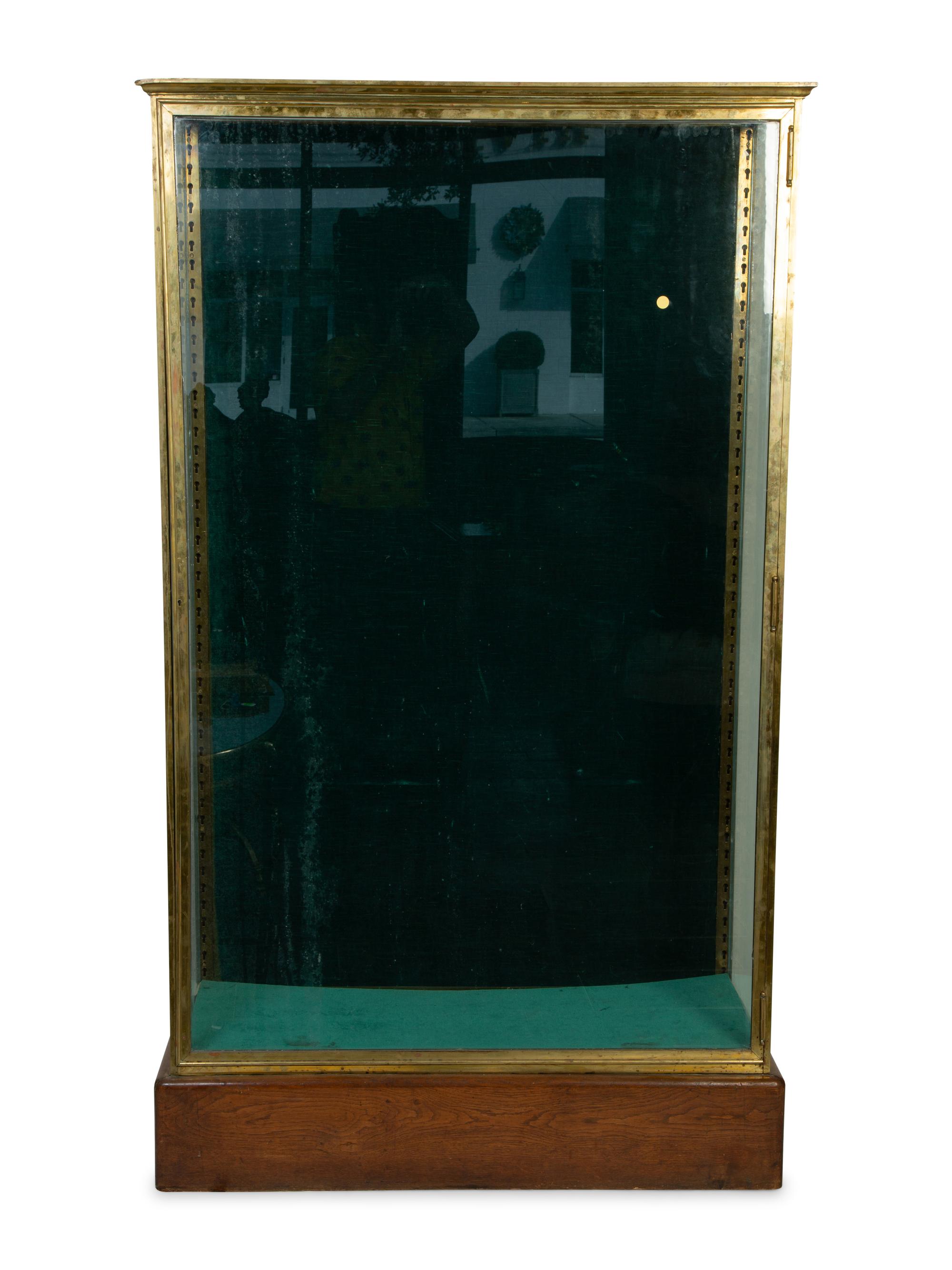 A French Bronze, Glass and Mahogany Vitrine Cabinet — EARLY 20TH CENTURY