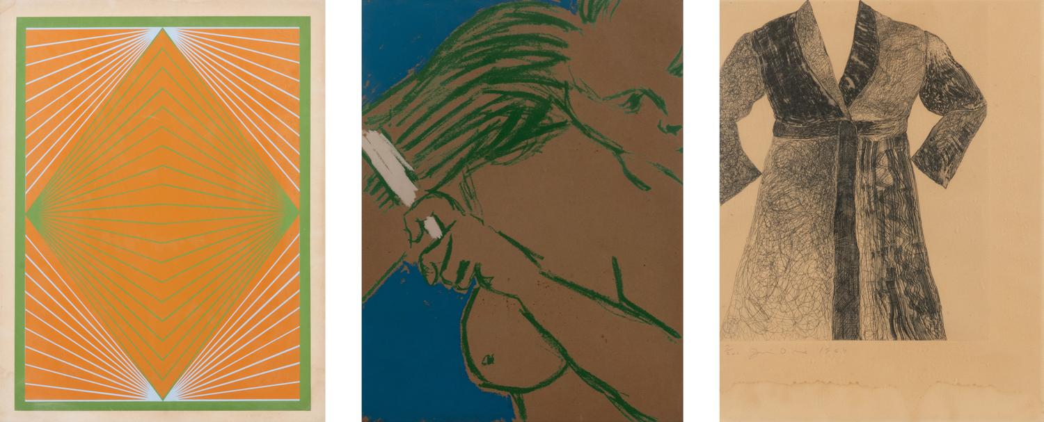 Three Framed Works From the New York Ten portfolio, 1964-65