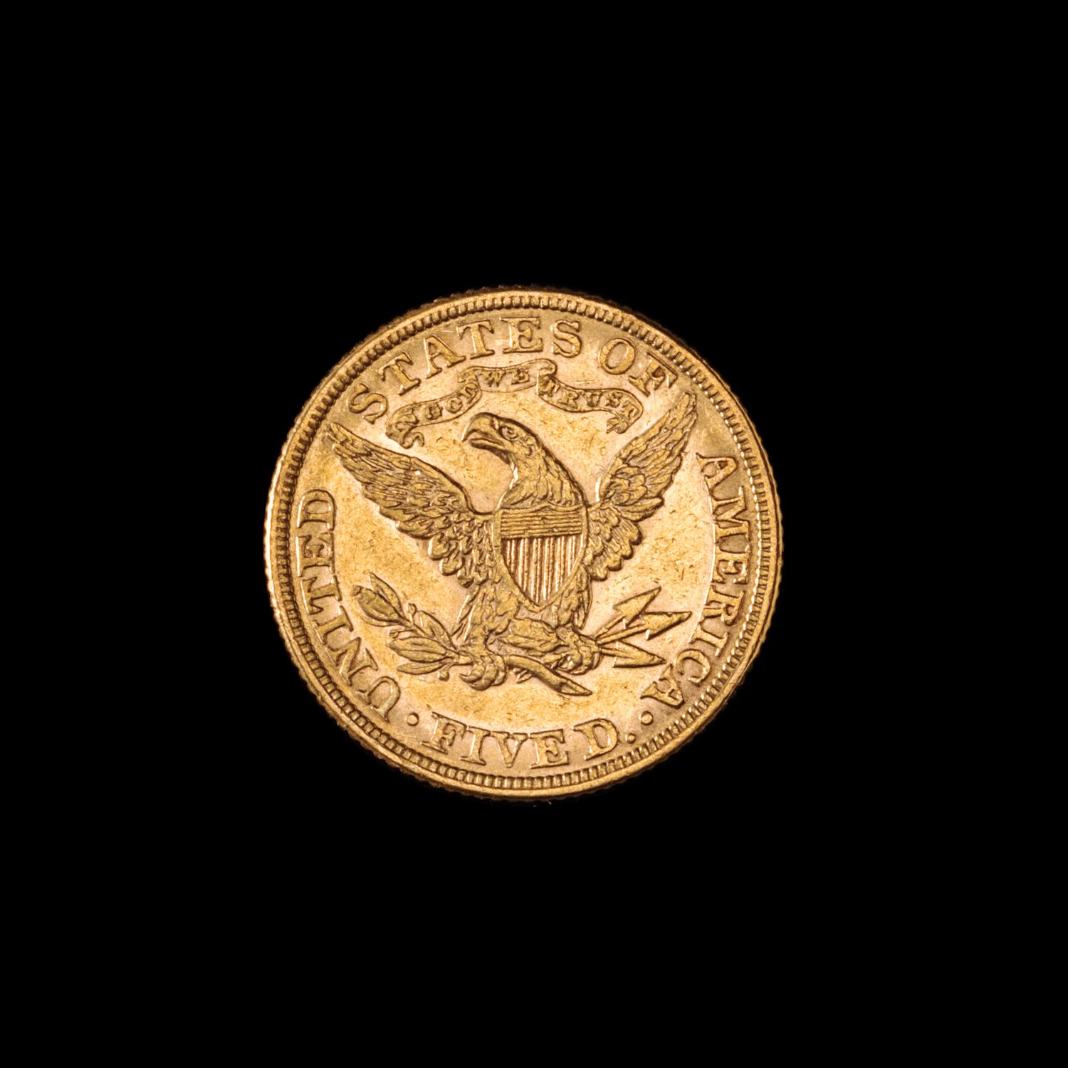 A United States 1882 Liberty Head $5 Gold Coin