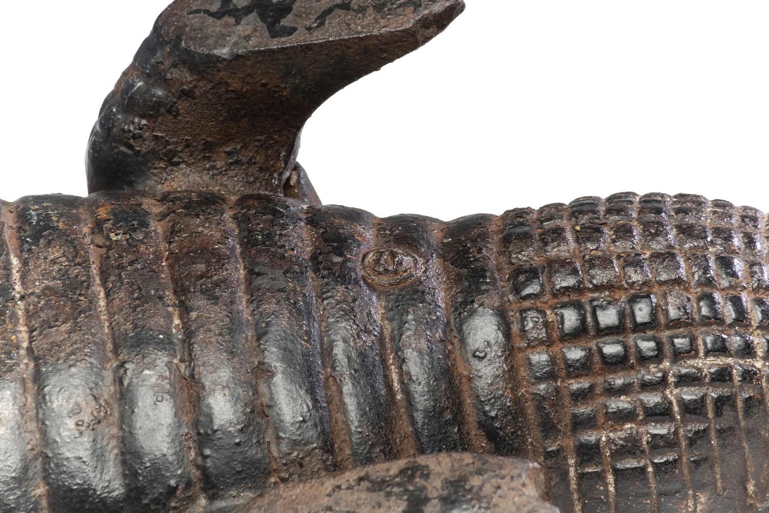 A Cast Iron Alligator Doorstop