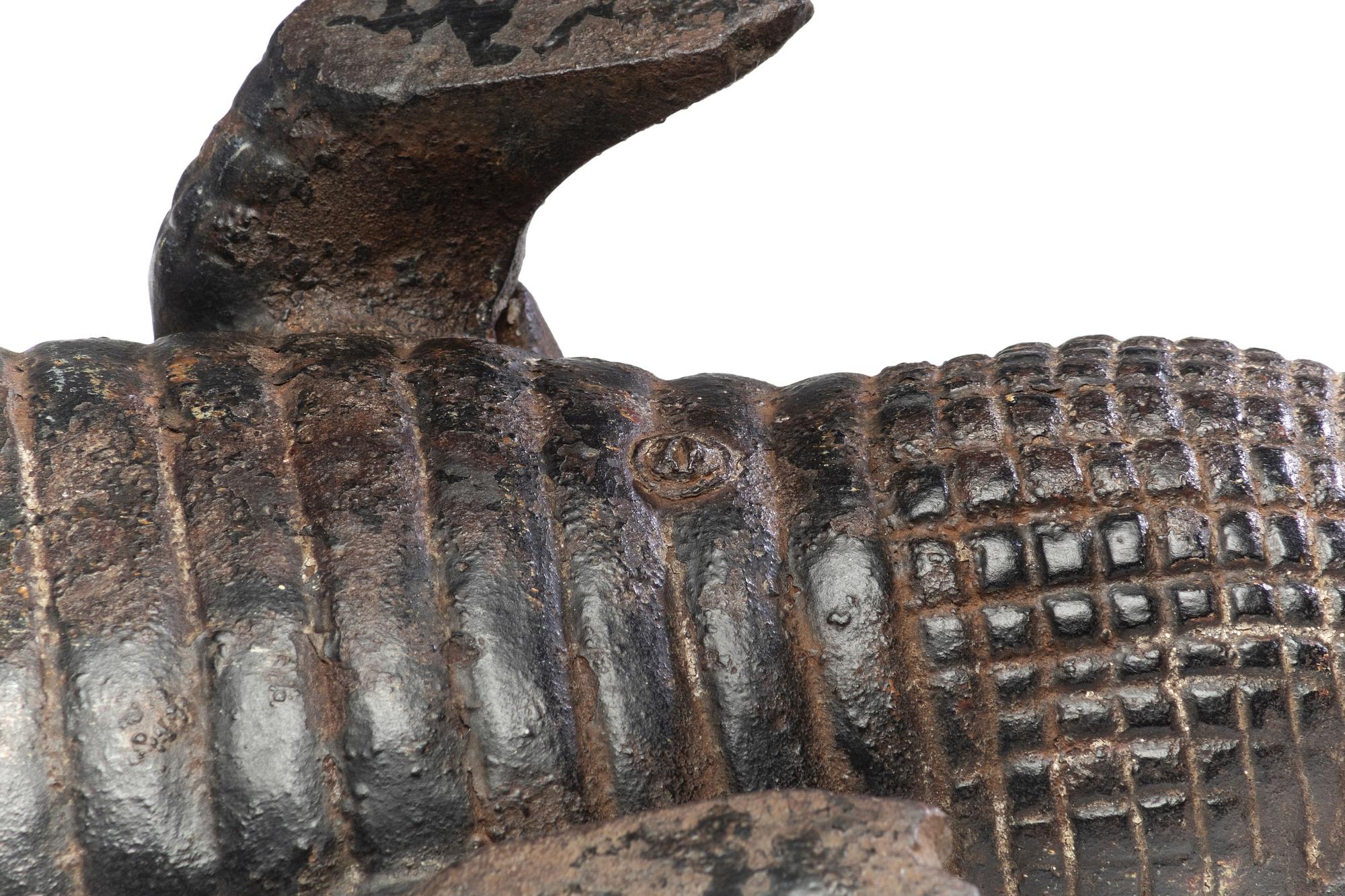 A Cast Iron Alligator Doorstop