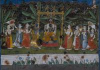 Two Rajasthani Court Paintings Dimensions of larger 10 1/4 x 15 inches. — 19th Century/20th Century