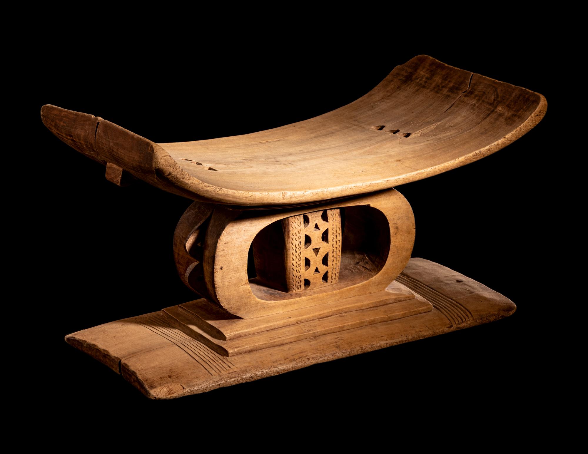 Two Ashanti Wood Stools