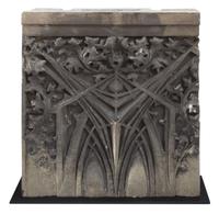 A Terra Cotta Facade Fragment from the Western Methodist Book Exchange in Chicago 18" W x 6" D x 18" H — United States, Circa 1899