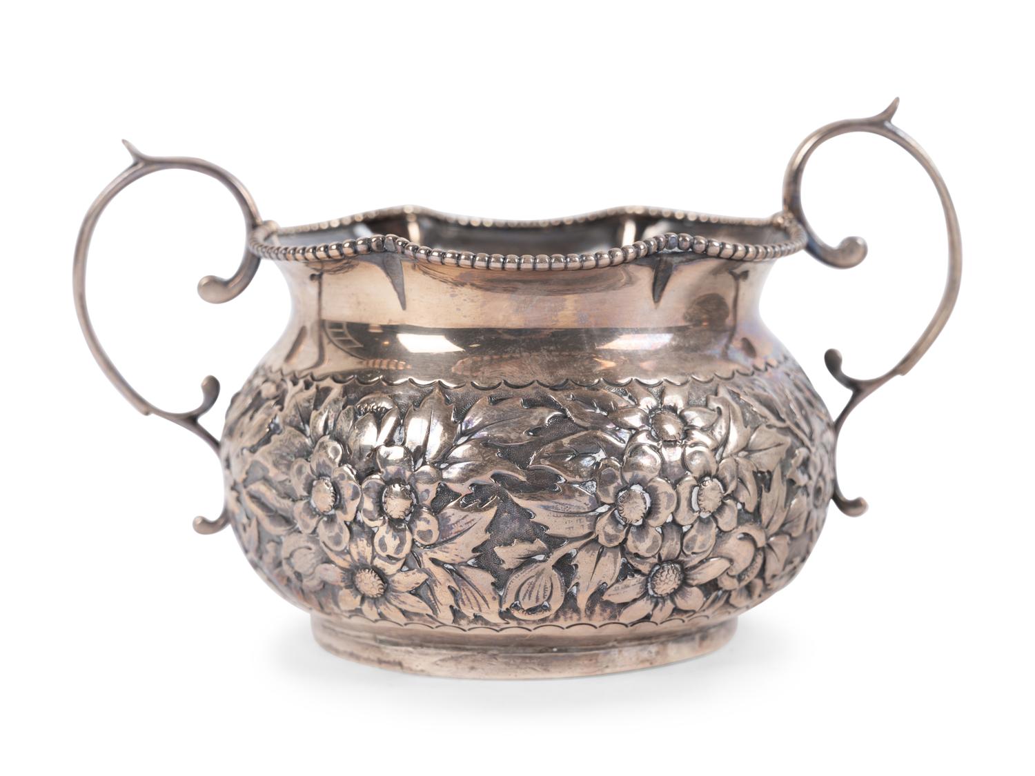 A Victorian Silver Three-Piece Tea Service