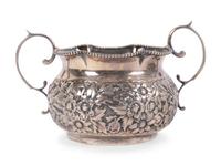 A Victorian Silver Three-Piece Tea Service